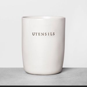 Stoneware Utensil Holder Cream - Hearth & Hand™ with Magnolia